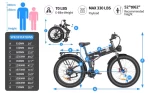 Eletric Bike for Adults, 750W Motor 48V 20Ah Removable Battery 26 Fat Tire Folding E-Bike Shimano 21-Speed MTB Cycling UL2849 - Image 8
