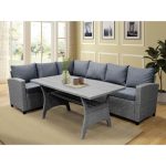 Bromford Rectangular 35.4'' Long Dining Set with Cushions - Image 2