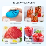 Countertop Ice Maker,Portable Ice Machine with Carry Handle,Self-Cleaning,Basket and Scoop,9 Cubes in 6 Mins,26.5lbs/24Hrs,2 Sizes of Bullet Ice,for Home,Kitchen,Party,Grey - Image 5