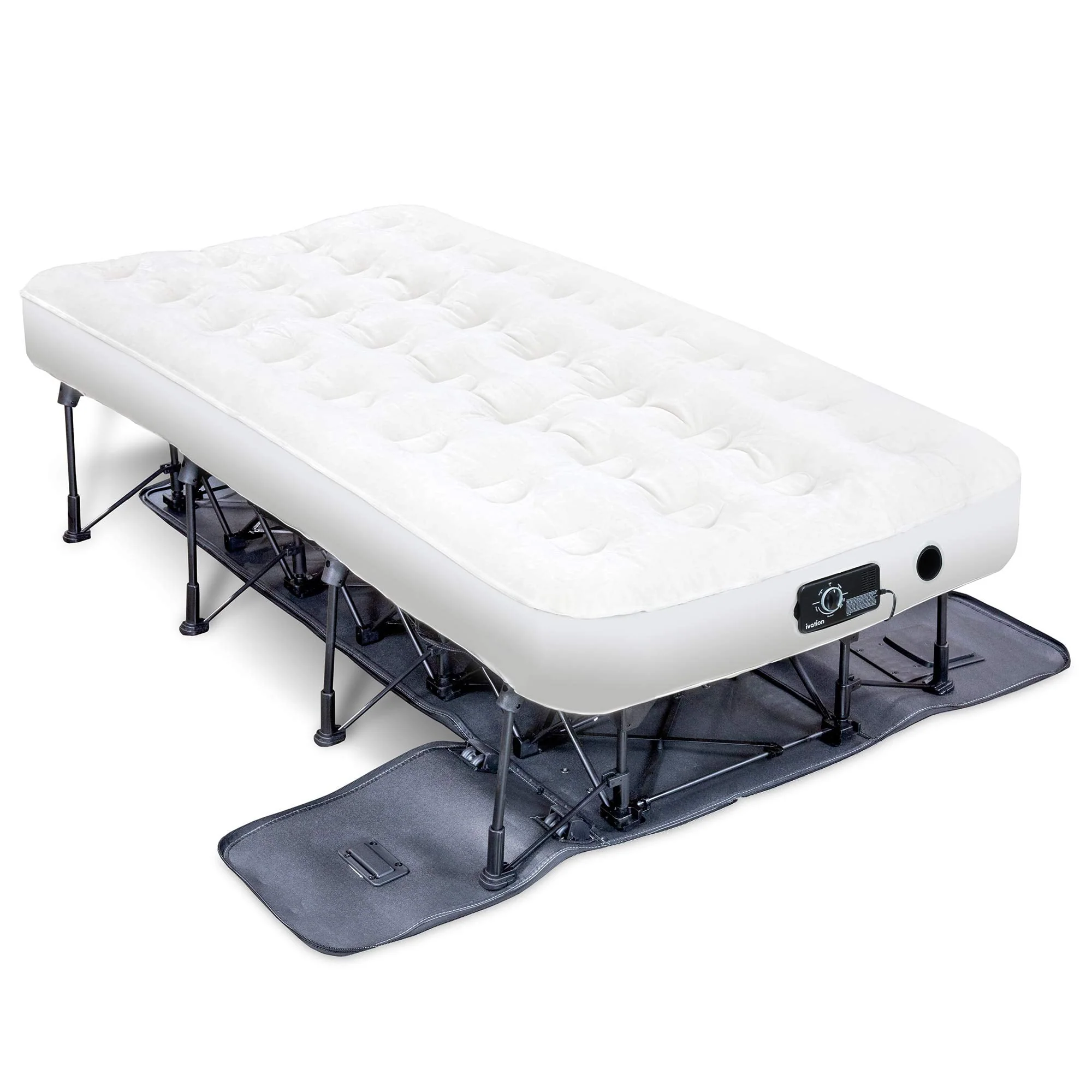 22B490D9-D845-3529-2C26-61ADB8D3CE50 Ivation EZ-Bed Self Inflating Air Mattress, Twin Air Mattress with Built In Pump & Case - Image 1