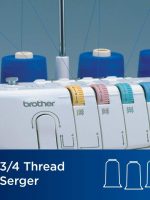 1034D Serger, Heavy-Duty Metal Frame Overlock Machine, 1,300 Stitches Per Minute, Removeable Trim Trap, 3 Included Accessory Feet - Image 7