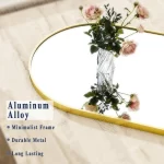Metal Arch Full Length Mirror Floor Mirror Wall-Mounted - Image 20