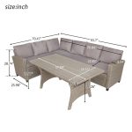Delia 3 - Piece Rattan Seating Group with Cushions - Image 4
