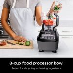 Mega Kitchen System, 72 oz. Pitcher, 8-Cup Food Processor, 16 oz. Single Serve Cup, 1500-Watt, Black - Image 18