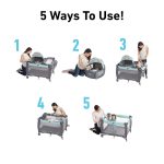 Graco Pack 'n Play Close2Baby Bassinet Playard Features Portable Bassinet Diaper Changer and More, Derby - Image 33