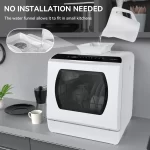 Hermitlux Countertop Dishwasher With 5-Liter Built-in Water Tank - Image 6
