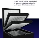 Northair Chest Freezer ?C 3.5 Cu Ft with 2 Removable Baskets ?C Reach In Freezer Chest ?C Quiet Compact Freezer ?C 7 Temperature Settings ?C Black - Image 5
