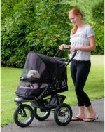 No-Zip NV Pet Stroller for Cats/Dogs, Zipperless Entry, Easy One-Hand Fold, Gel-Filled Tires, Plush Pad + Weather Cover Included, 3 colors - Image 27