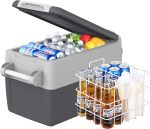 AJ30 Portable Refrigerator,Portable Freezer,32 Quart(30L) Electric Cooler,Car Refrigerator,12/24V DC Cable & 110/240V AC,Car Fridge for Camping,Truck,RV,Travel,Fishing,3-YEAR Warranty - Image 7